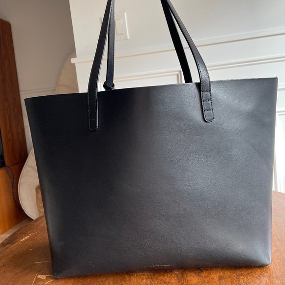 Mansur Gavriel Black Tote Bag - Picture 1 of 4